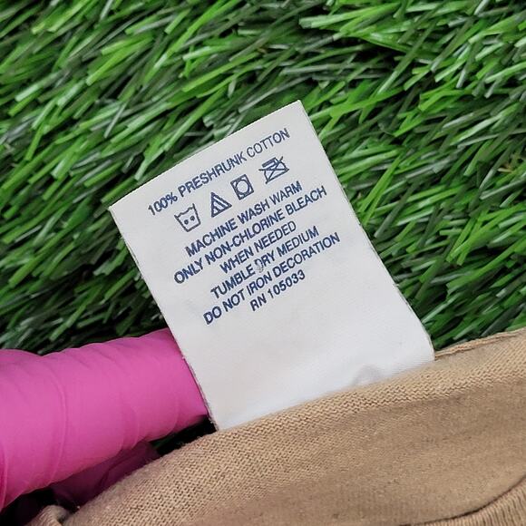 Free-Hug Shirt Womens Medium 20x26 Beige Statement - Picture 7 of 12